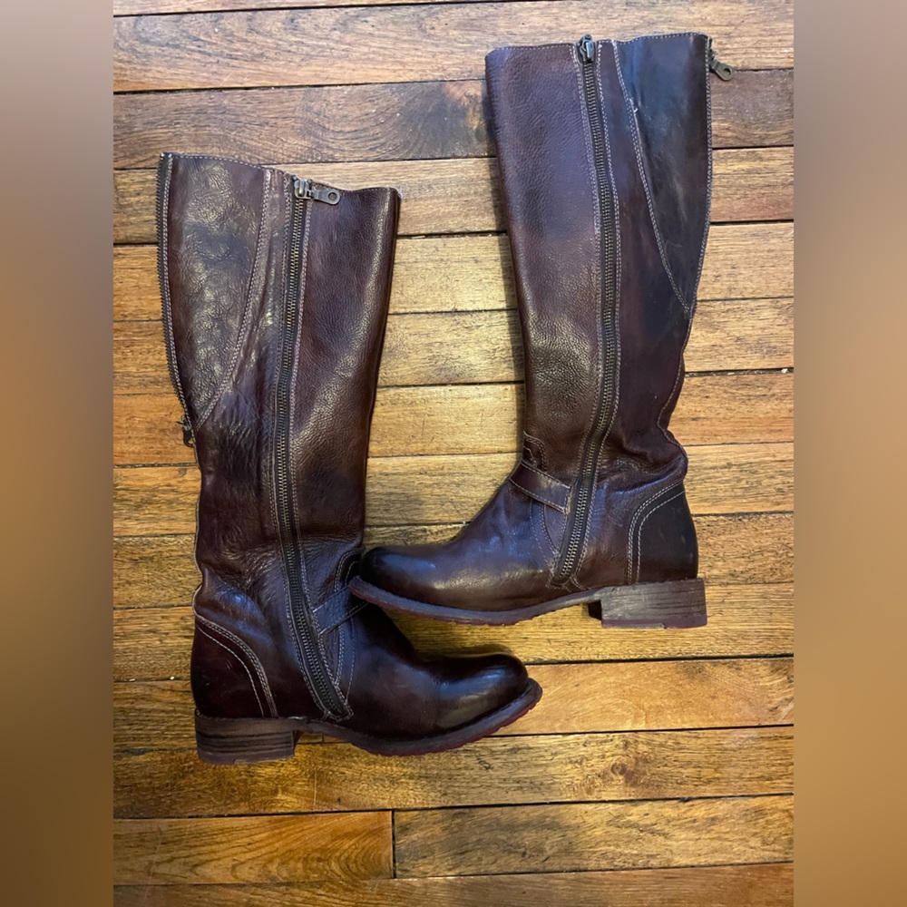 Bed Stu Brown Leather Knee-High Riding Boots - Picture 5 of 8